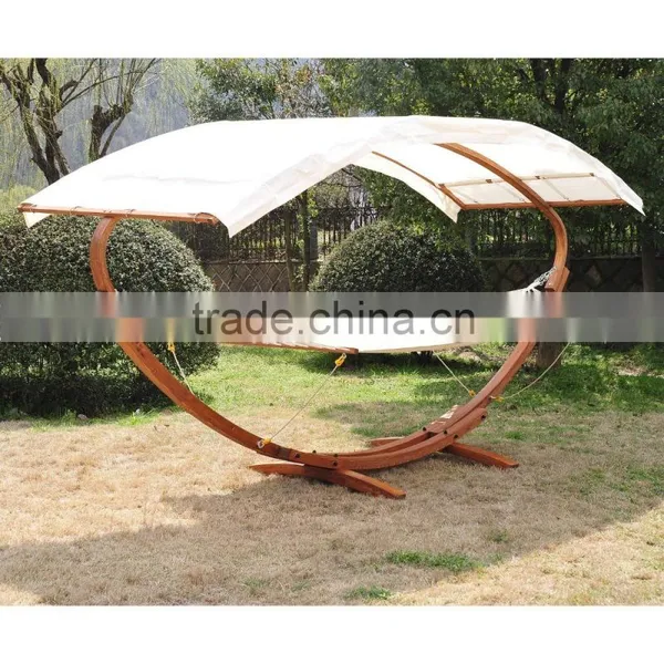 KD Design Garden Pation Wooden Hammock Stand photo-4