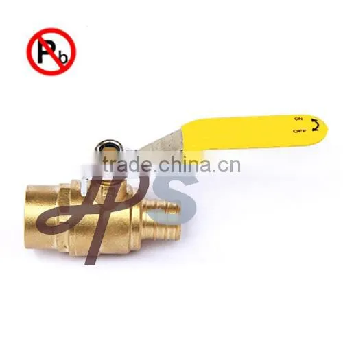Hot forging lead free brass ball valve for PEX pipe(PEX xMale)