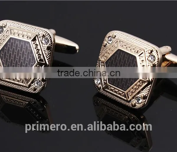 Jewelry Shirt Cufflink for Mens Brand Cuff Buttons Crystal Cuff Link High Quality Wedding photo-3