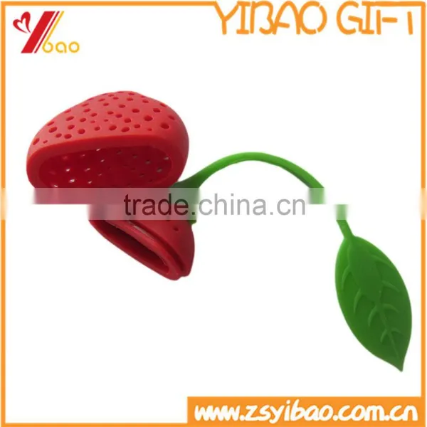 Lovely Design Strawberry Shaped Silicone Tea Infuser /Food Grade Silicone Silicone Tea Strainer photo-3