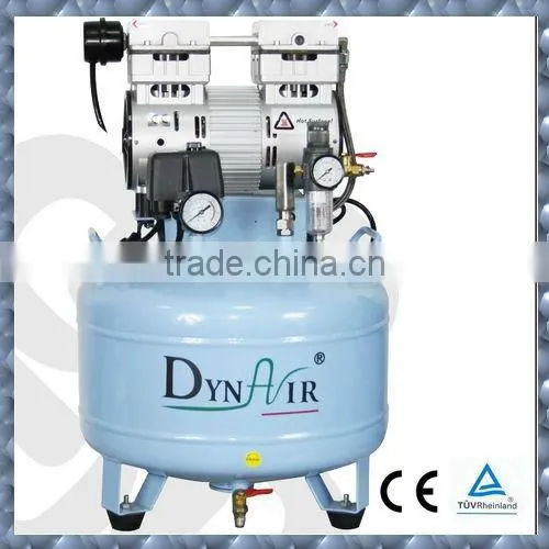 FDA Professional Portable Dental Unit Silent Oil Free Air Compressor for 2 Chair Units