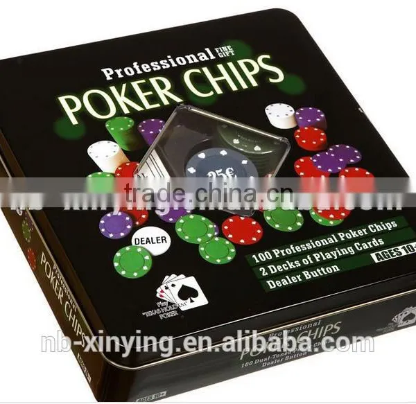 Hign Quality Popular 5 In1 100 Poker Chip Game Set Hot Selling photo-2