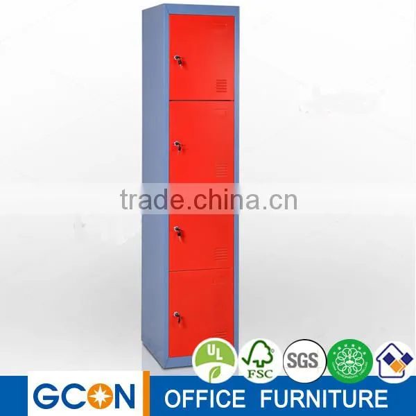 4 Tier Used School Lockers Steel Cabinet Clothes Locker Metal Clothes Locker