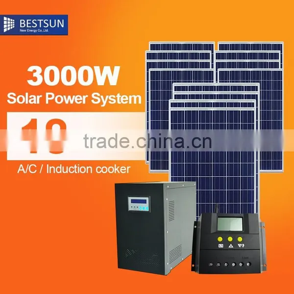 Hybrid solar generator system portable generator solar power system 3000w