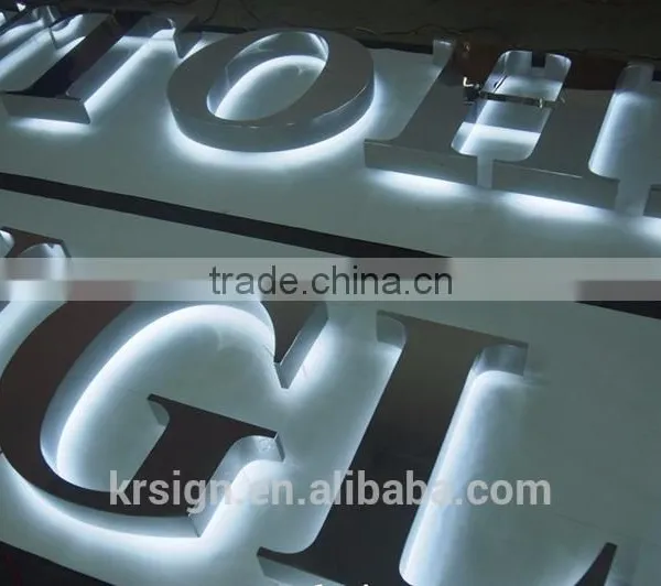 Custom Wall Back Lighted LED Alphabet Letter Backlit 3D Sign photo-6
