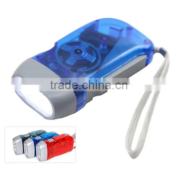 Classic Type Dynamo Flashlight, Hand Crank Generator Hand Dynamo Flashlight photo-3