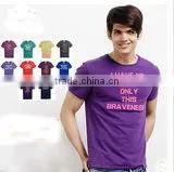 Fashion 100% Cotton Printed Sports T Shirts For Men