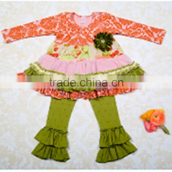 New Arrival Baby Student Clothing Back to School Apple Boutique Girls Outfits photo-3
