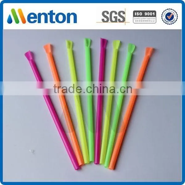 Plastic Drinking Straw With Spoon Manufacturer photo-3