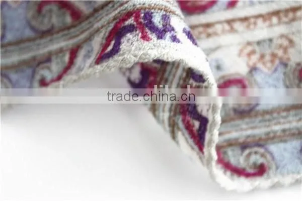 2015 Latest Classical Floral Print Wool Scarf photo-5