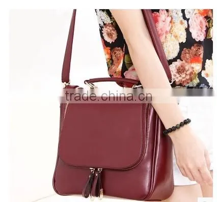 Hot New Products Top Grade Quality Multipurpose Ladies Genuine Leather Backpack photo-2