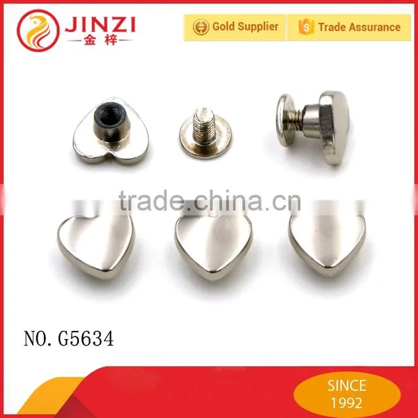Heart Shaped Metal Rivet Button for Shoes/handbag/leather Bag photo-2