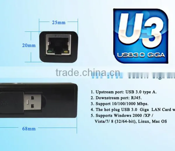 USB3.0 Gigabit Mini Lan Card With Best Price/hot photo-4