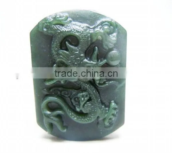 Natural Jade Stone Carving Belt Buckle photo-2