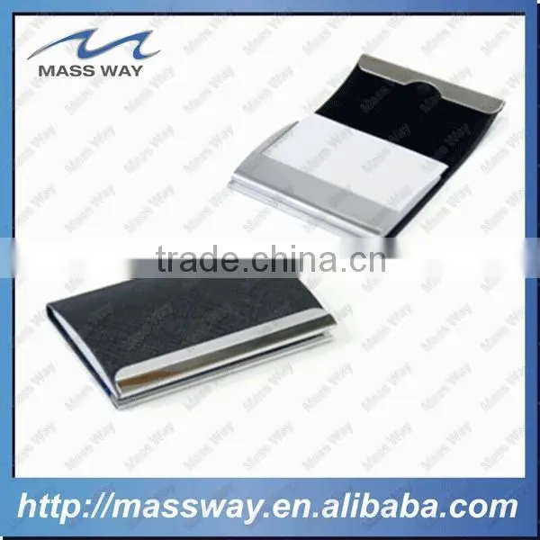 Custom Luxury Fashion Engraved ID Credit Metal Colors Leather Card Holder photo-3