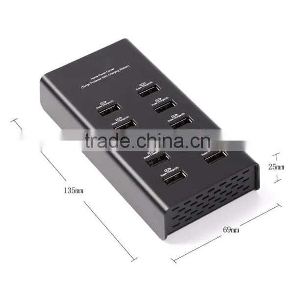 5V 24A(120W) 10 Port Usb Charger