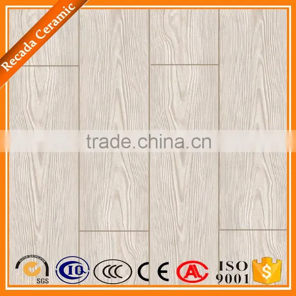 150x600 China Latest White Wooden Rustic Design Floor Wall Tiles