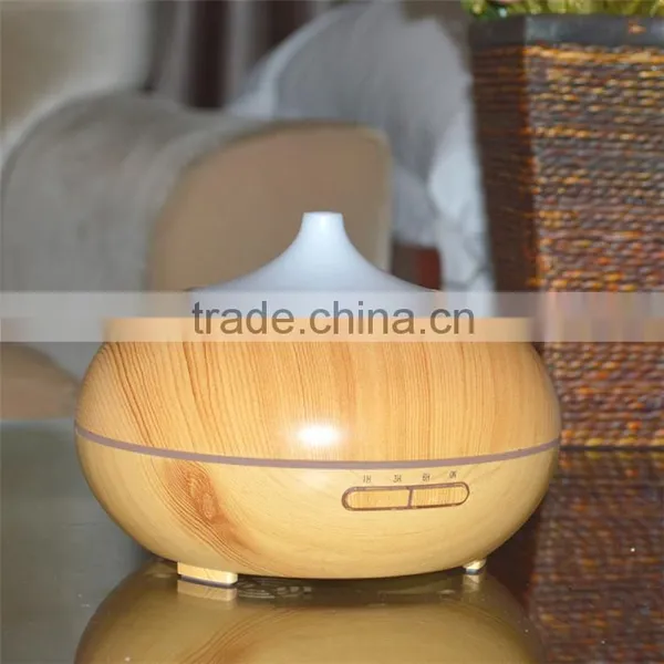 300ml Anion Ultrasonic Aromatherapy Wood Grain Aroma Diffuser For Yoga Room photo-2