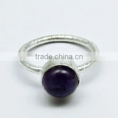Classic Passion !! Purple Amethyst 925 Sterling Silver Ring, Silver Jewelry Supplier India, 925 Sterling Silver Jewelry photo-2