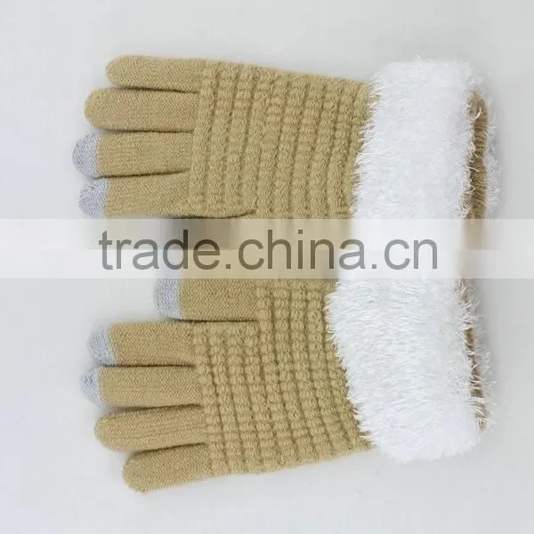 Winter Warm Touchscreen Glove With Three Conductive Fingertips for Smart Phone photo-4