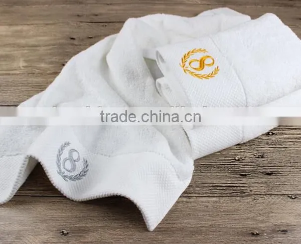 100% Cotton Wholesale Satin Board With Gold Embroidery Cotton Face Towel photo-3