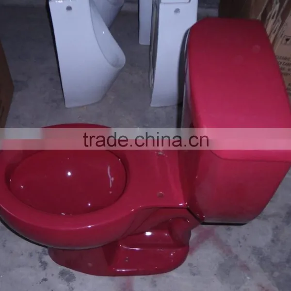 Porcelain Light Sky Blue Two Piece Toilet in China photo-4