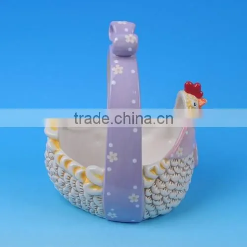 Easter Present Ceramic Egg Holder Baskets photo-6