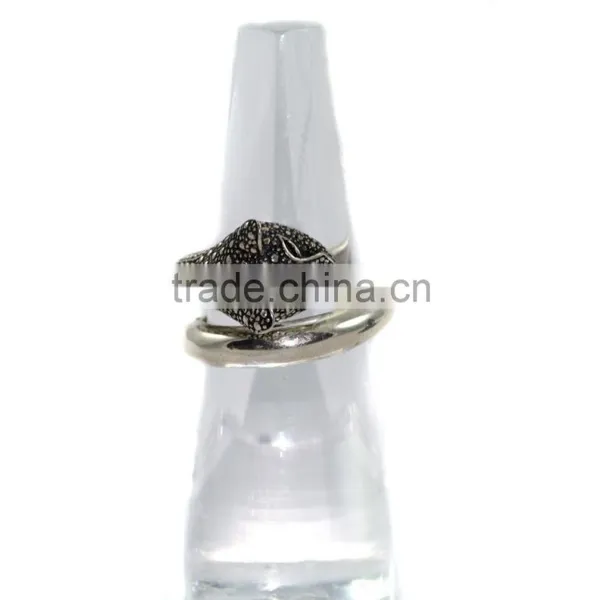 925 Sterling Silver Plain Loose Gemstone Ring photo-2
