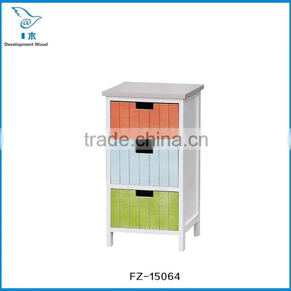 Paulownia Solid Wood Furniture Storage Cabinet Night Table photo-2