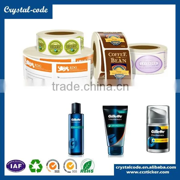 Plastic Bottle Adhesive Sticker Roll Self Adhesive Personalized Cosmetics Label photo-6