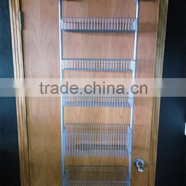 5 Tiers Metal Over Door Storage Baskets photo-3
