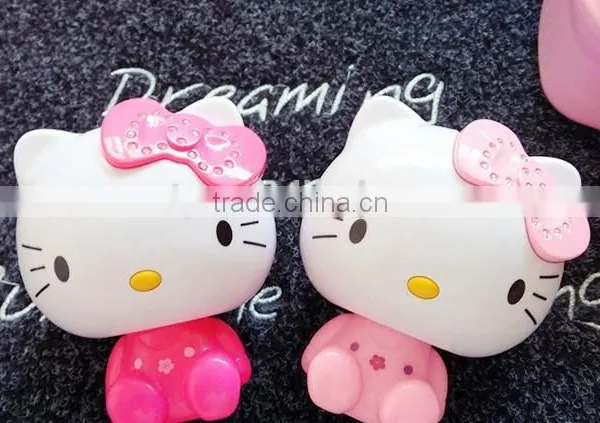 Promotional Hello Kitty Gifts for Kids,hot Sale Kitty Power Bank With Noctilucent
