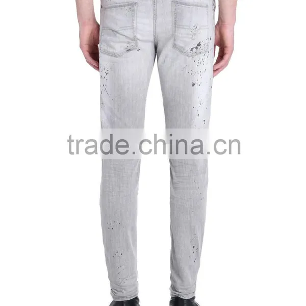 2015 Hot Sale Cheap Skinny Jeans For Men 100%Cotton Denim Wholesale Men Denim Jeans photo-5
