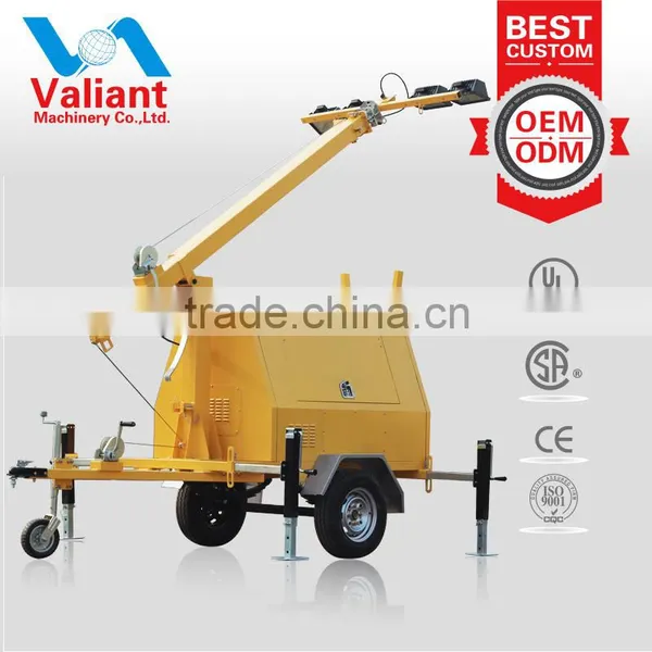 High Lumen Efficacy Floodlight Tower for Night Lighting