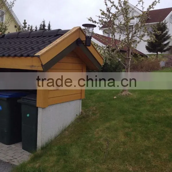 JR-2602 Black Outdoor Solar Led Wall Light photo-3