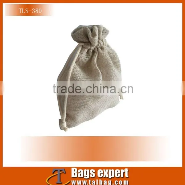 2016 New Arrival Jute Promotional Good Quality Drawstring Bag Vanity Bag for Lady photo-2
