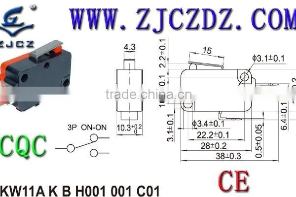 Micro Power Switch for Household Appliances,Snap Action Switch for Oven photo-2