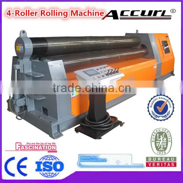Pre-bending Plate Rolling Machine 4-roller CNC Plate Rolls Bending Machine