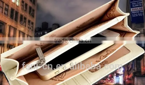 Unique Magazine Printed Design Ladies Party Clutch Leather Purse With Elegance Appearance photo-5