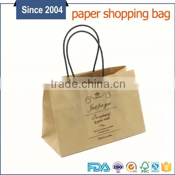 Christmas Gift Paper Bags With Your Own Logo,twist Handle Brown Kraft Paper Bag photo-4