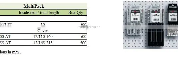 Plastic Transparent or Colored Plastic Packaging Box for SDS Drills and Hammer Drills With Hanging Loop Multi Pack MP photo-3