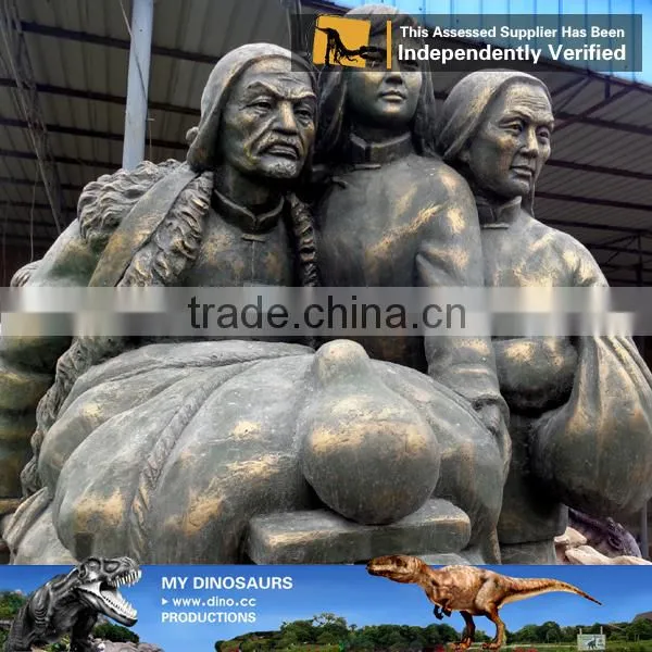 MY Dino-C074 Outdoor Playground Life Size Bronze Statues photo-3
