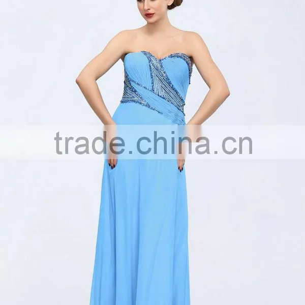 Elegant off Shoulder Beaded New Ladies Dress photo-2
