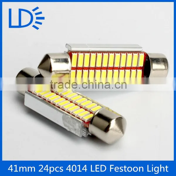 41mm 24 smd 4014 festoon led light socket