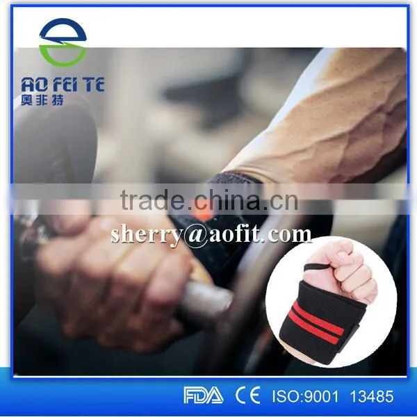 China Wholesale Sports Wrist Wraps Weightlifting Wrist Support Elastic Wrist Band photo-2