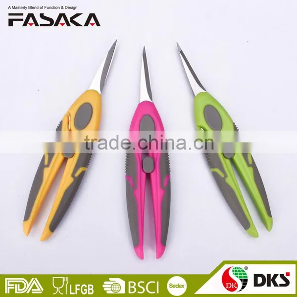 SS13016P -2016 New Style and Design 6.5 Stainless Steel Tailor Scissors With Colorful Plastich Handle