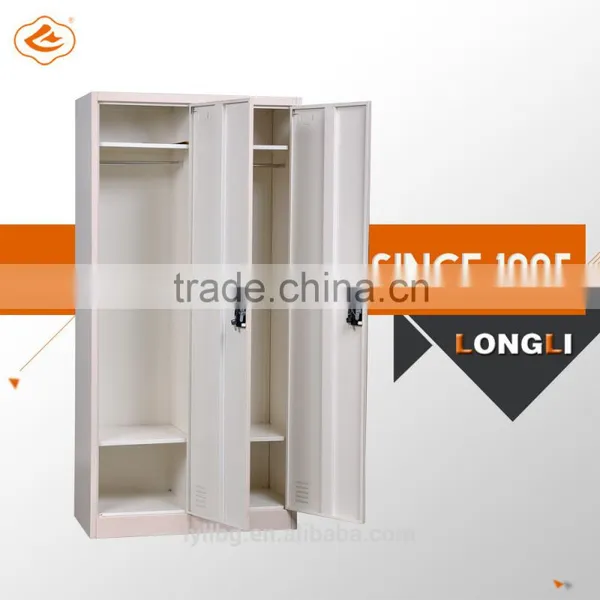 Transfer Printing 2 Door Metal Wardrobe Cabinet photo-2