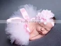 Baby Tutu Dress Matched Boutique Headband Baby Photography Props Designed for Newborn Baby photo-3