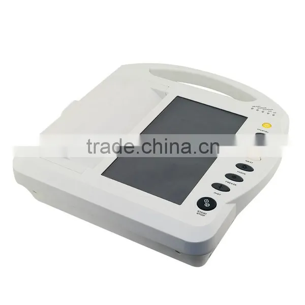 10 Inch 12 Channel Electrocardiograph ECG EKG Machine Touch Screen for 215mm Width Thermal Paper photo-2