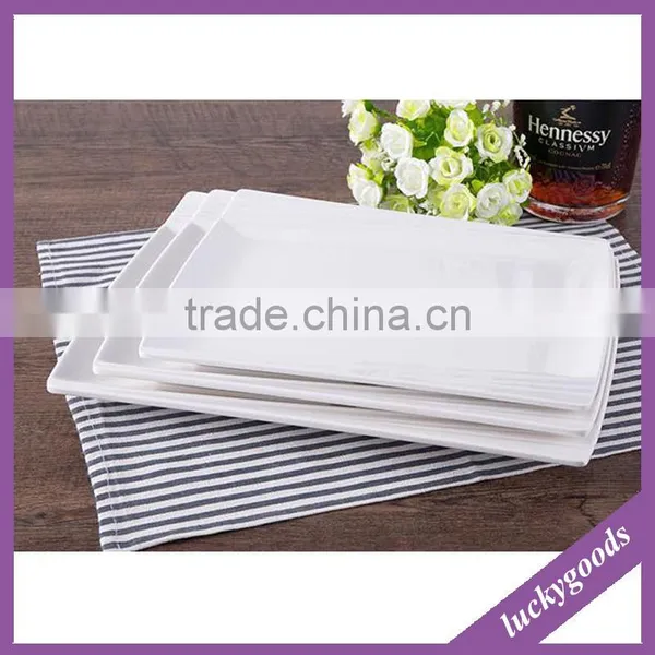 LCK037 White Hotel Restaurant Favor Leaf Shaped Plates Wholesale photo-3